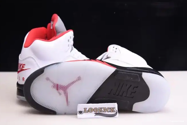 HYPE Tongue 5 DA1911-102 Jordan Retro Red (2020) Air Silver Fire 0418